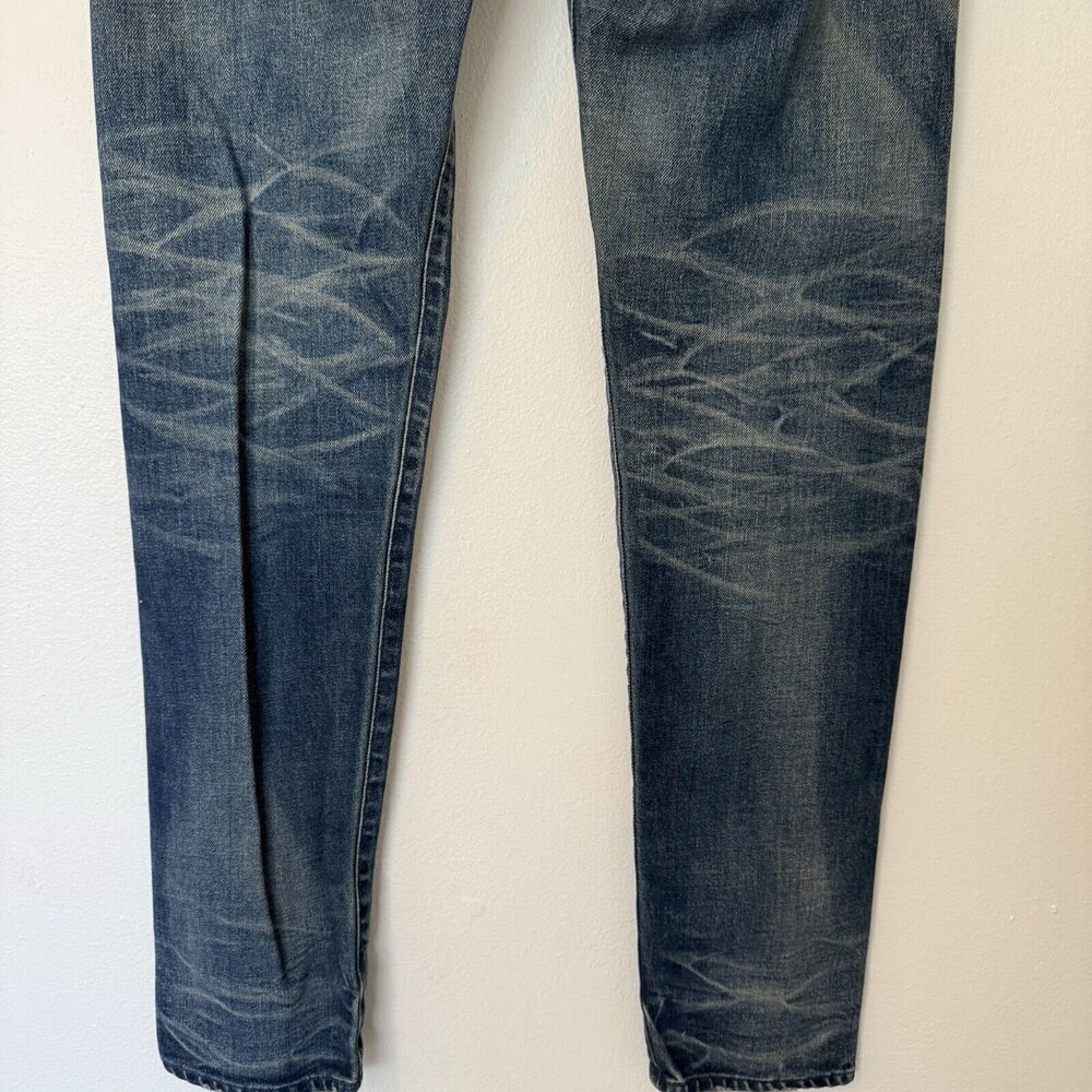 John Elliott Medium Wash Straight Jeans Button Fly Japan Size 31 Pockets - Picture 6 of 15